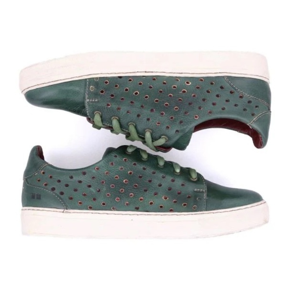 Bed|Stu Green Leather Sneakers – Women’s Size 7